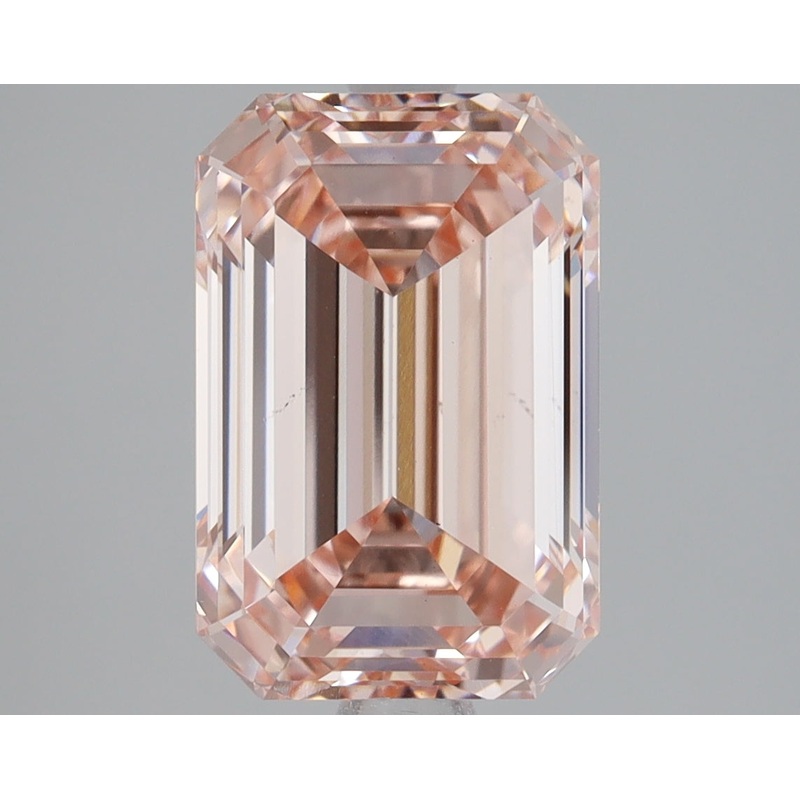 3.02 Ct Emerald Lab Diamond  Fancy Intense Pink  VS1   IGI
