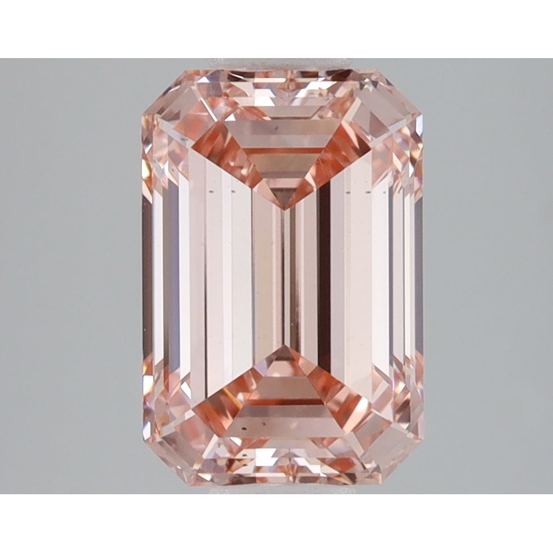 3.07 Ct Emerald Lab Diamond  Fancy Intense Pink  VS2   IGI