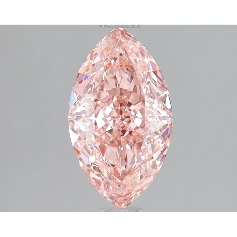 1.35 Ct Marquise Lab Diamond  Fancy Vivid Pink  VS2   IGI