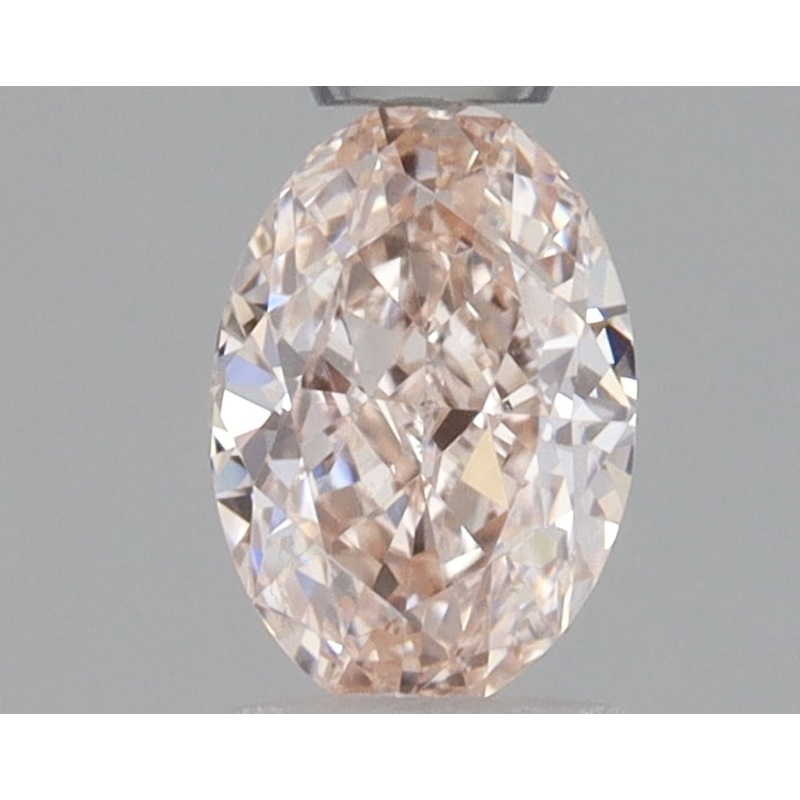 0.34 Ct Oval Lab Diamond  Fancy Light Brownish Pink  VS1   IGI