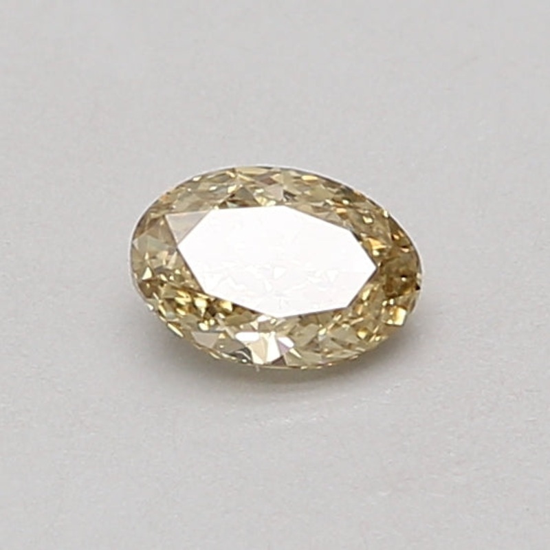 0.39 Ct Oval Lab Diamond  Fancy Intense Yellow  VS1   IGI