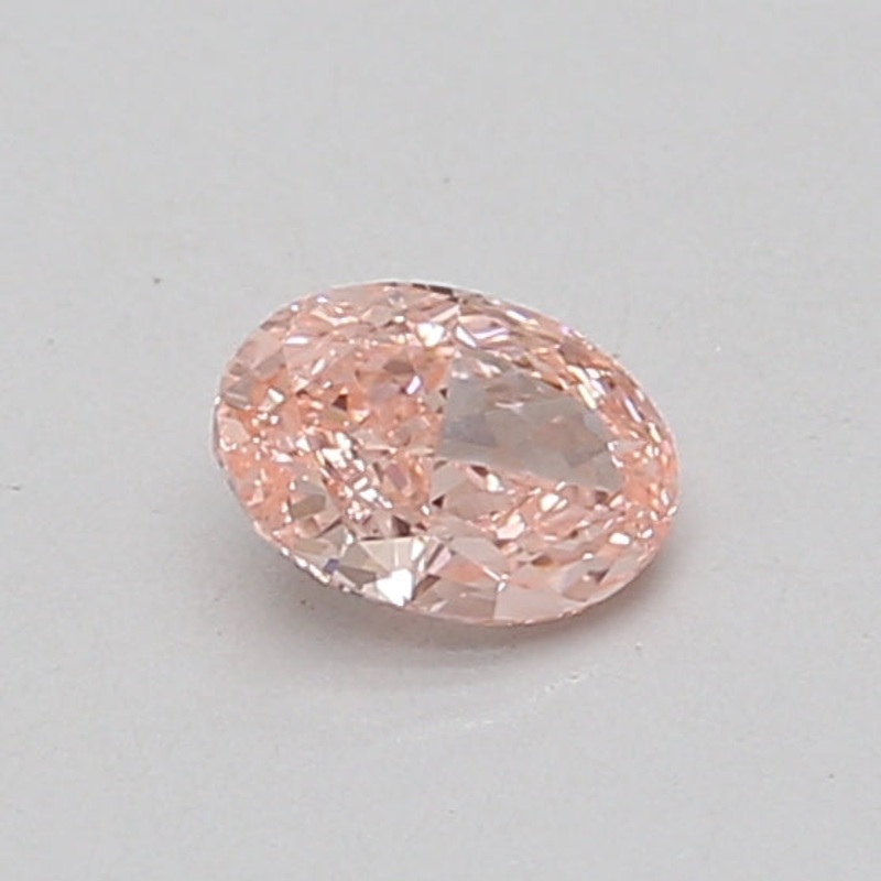 0.43 Ct Oval Lab Diamond  Fancy Vivid Pink  VS1   IGI