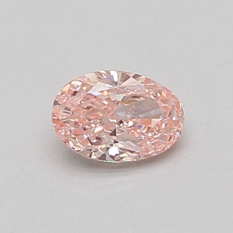 0.49 Ct Oval Lab Diamond  Fancy Vivid Pink  VVS2   IGI