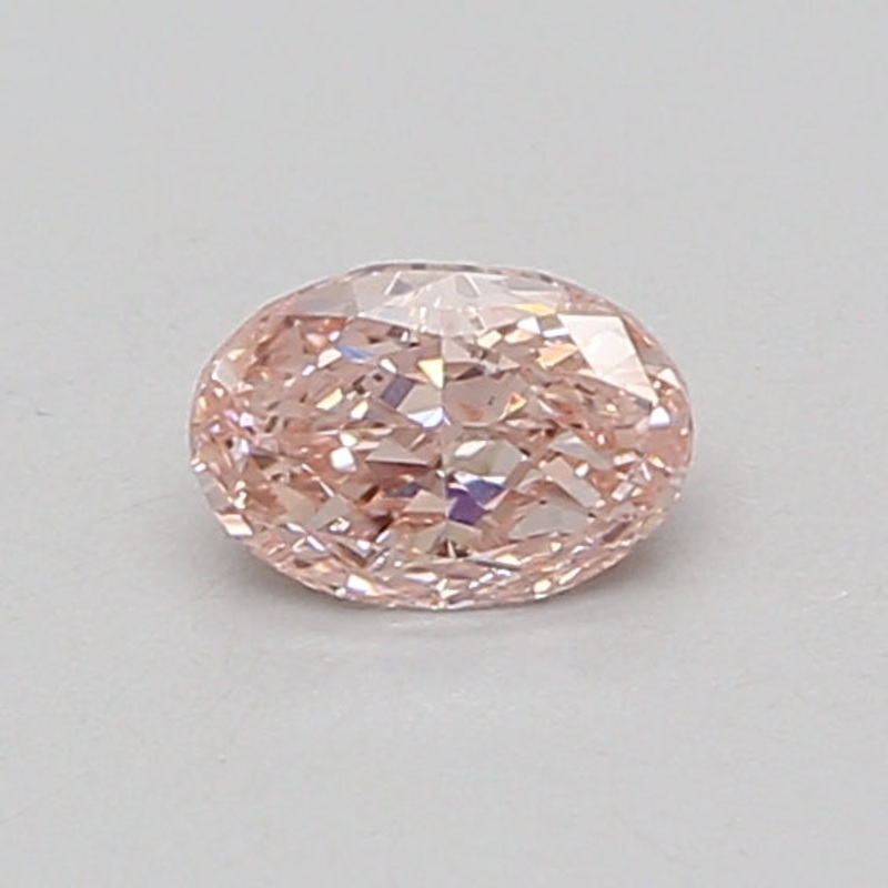 0.51 Ct Oval Lab Diamond  Fancy Vivid Pink  VVS2   IGI