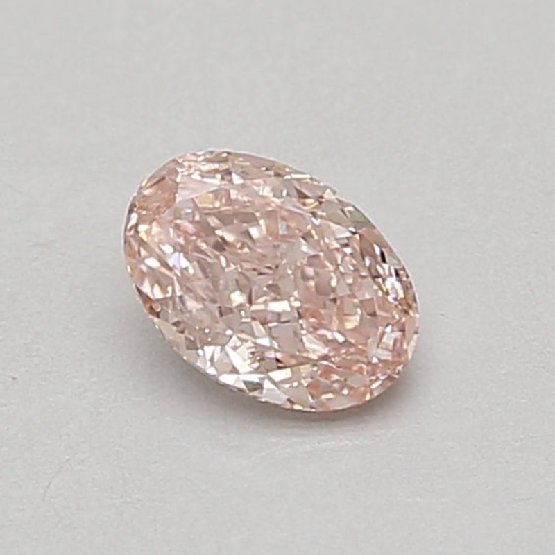 0.52 Ct Oval Lab Diamond  Fancy Intense Pink  VS2   IGI