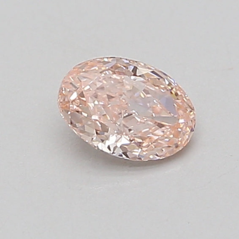 0.55 Ct Oval Lab Diamond  Fancy Intense Pink  VS2   IGI