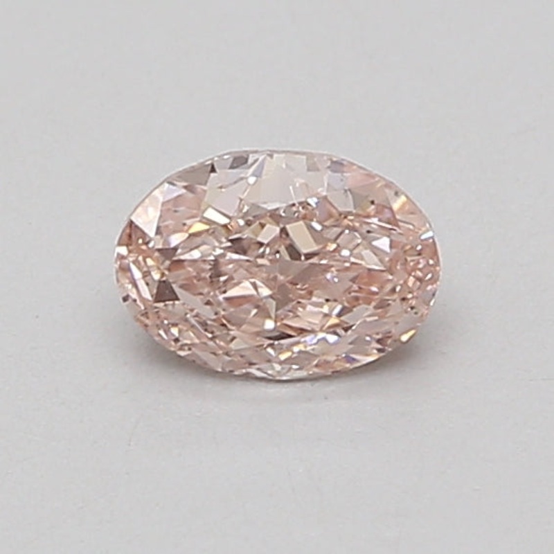 0.6 Ct Oval Lab Diamond  Fancy Intense Pink  SI1   IGI
