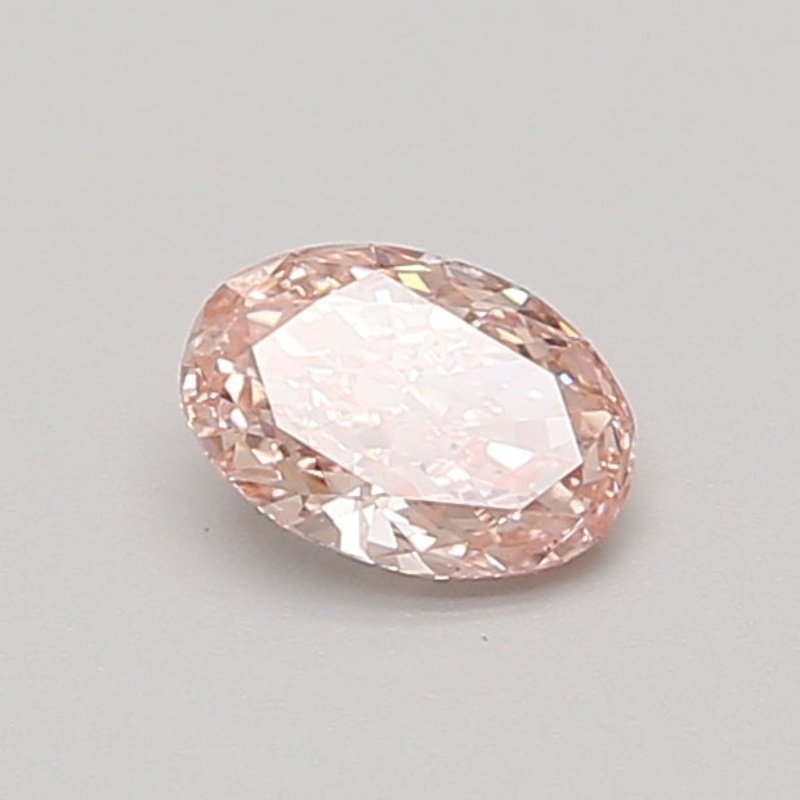 0.6 Ct Oval Lab Diamond  Fancy Vivid Pink  VS2   IGI