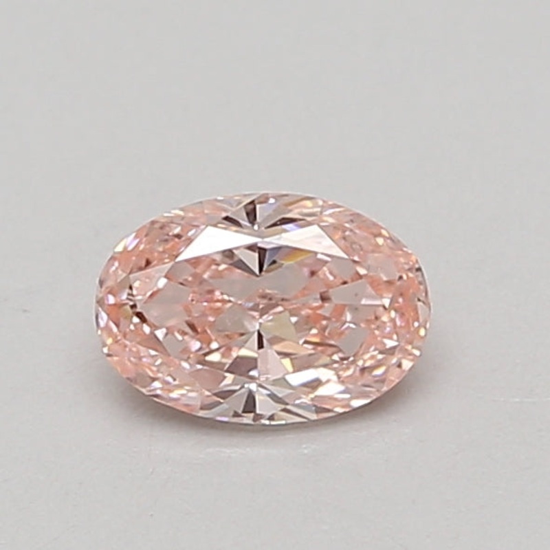 0.64 Ct Oval Lab Diamond  Fancy Vivid Pink  VVS2   IGI