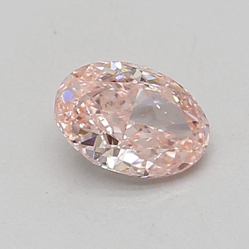 0.71 Ct Oval Lab Diamond  Fancy Intense Pink  VS1   IGI