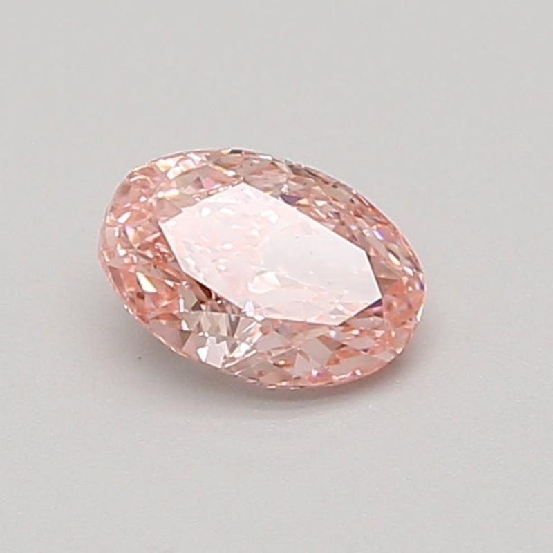 0.71 Ct Oval Lab Diamond  Fancy Vivid Pink  VS1   IGI
