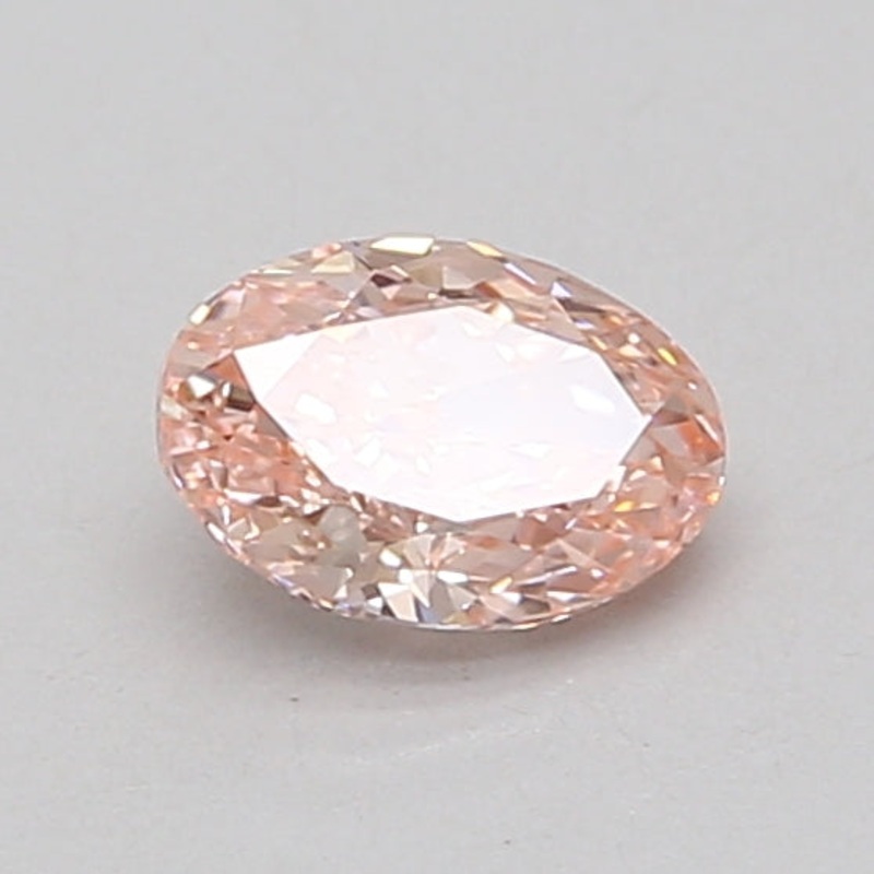 0.74 Ct Oval Lab Diamond  Fancy Vivid Pink  VS1   IGI