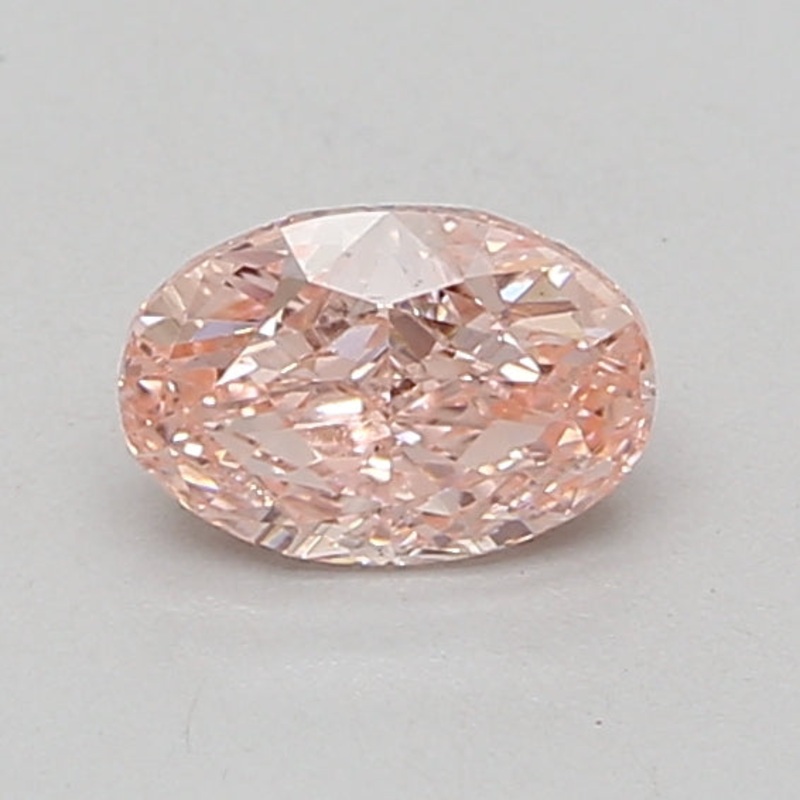 0.76 Ct Oval Lab Diamond  Fancy Vivid Pink  VS2   IGI