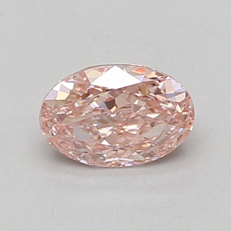 0.77 Ct Oval Lab Diamond  Fancy Vivid Pink  VS2   IGI