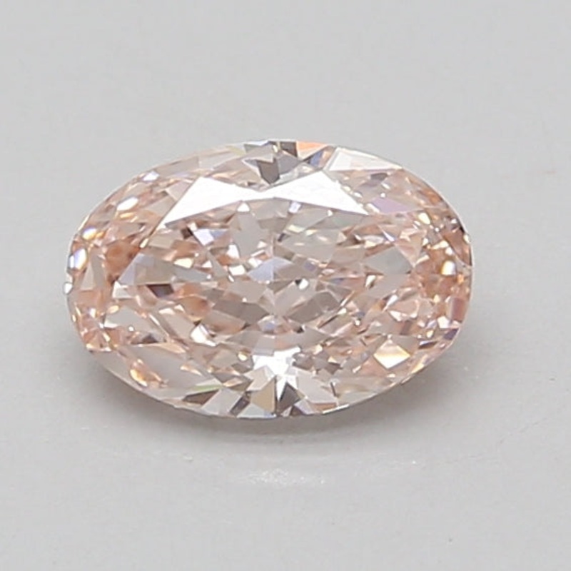 0.93 Ct Oval Lab Diamond  Fancy Intense Pink  VS1   IGI