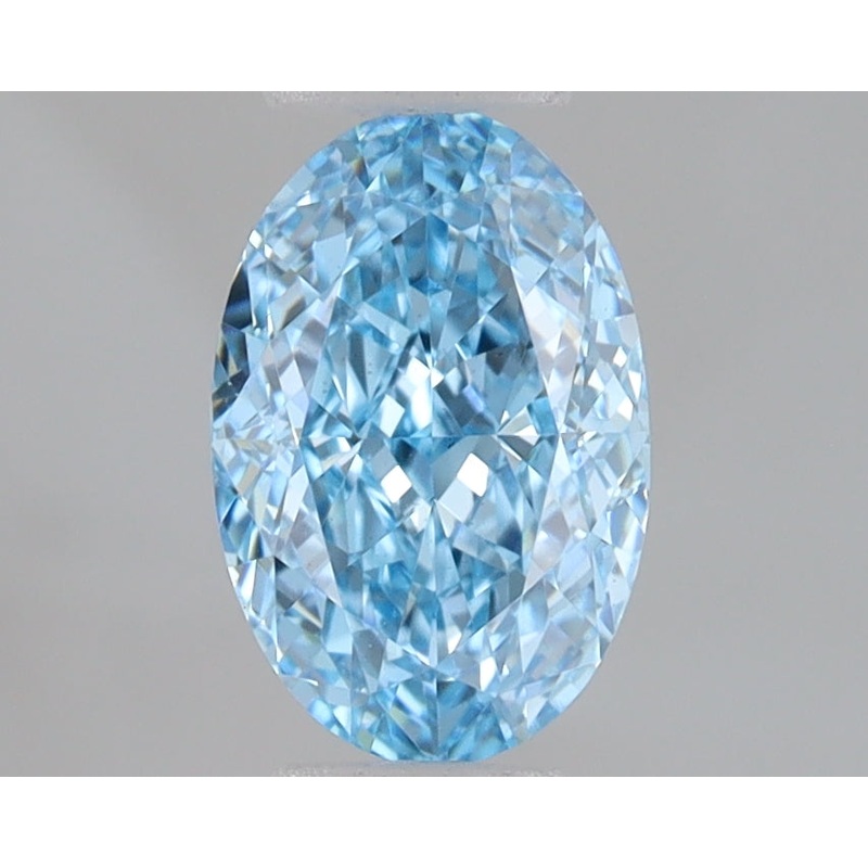 1.02 Ct Oval Lab Diamond  Fancy Vivid Blue  VS1   IGI