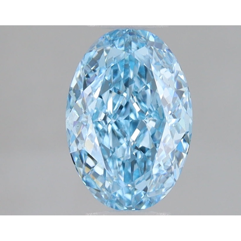 1.02 Ct Oval Lab Diamond  Fancy Vivid Blue  VVS2   IGI