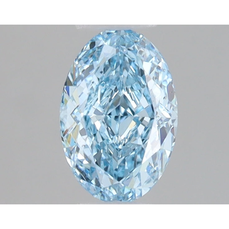 1.04 Ct Oval Lab Diamond  Fancy Vivid Blue  VS1   IGI