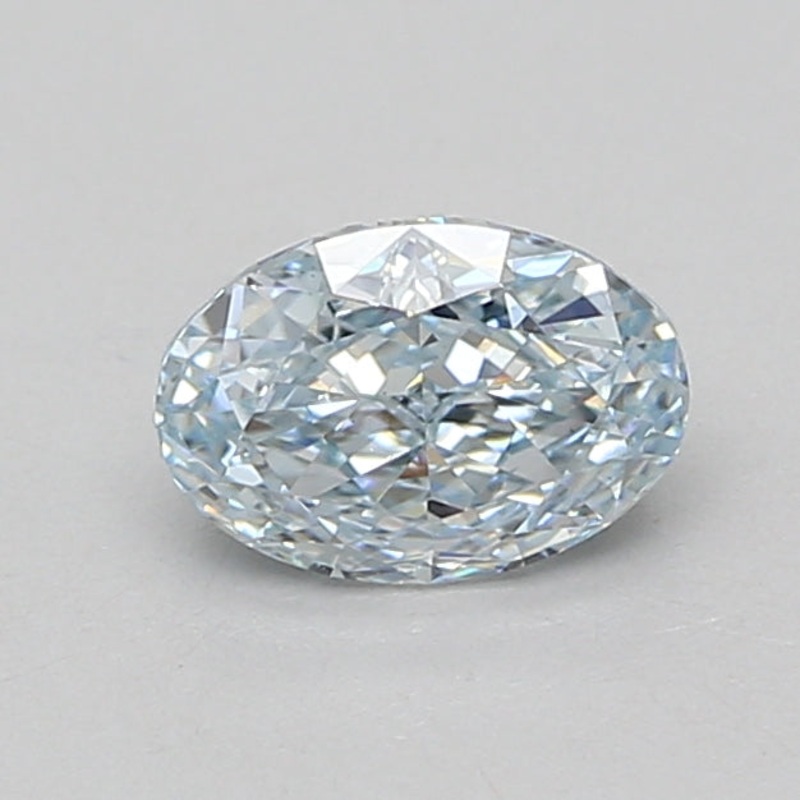 1.06 Ct Oval Lab Diamond  Fancy Intense Blue  VS2   IGI