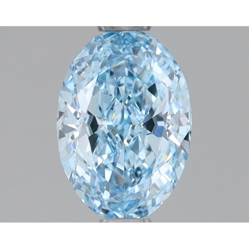 1.06 Ct Oval Lab Diamond  Fancy Vivid Blue  VVS2   IGI