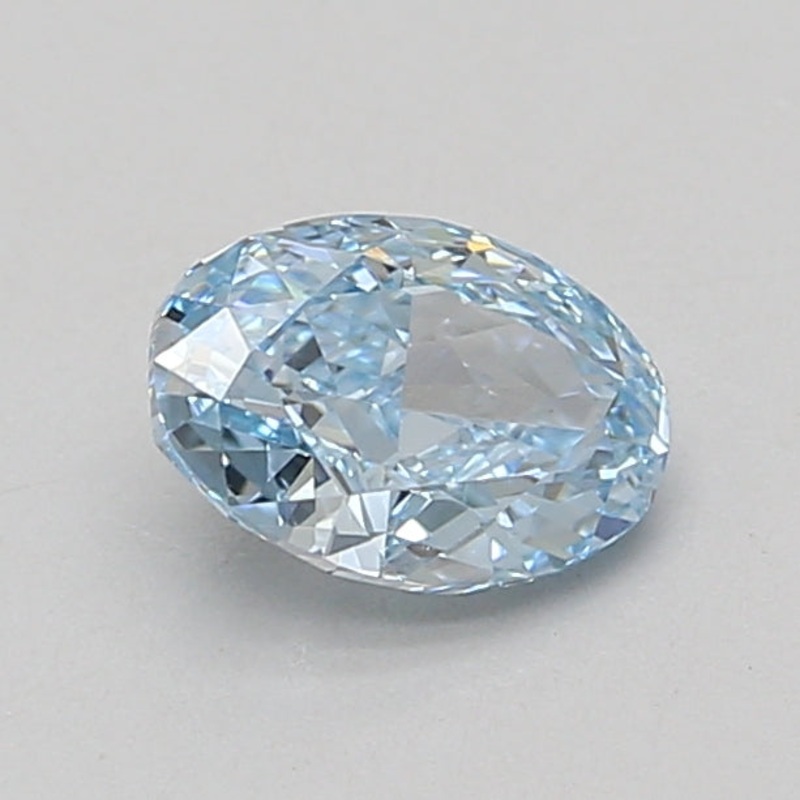 1.07 Ct Oval Lab Diamond  Fancy Vivid Blue  VS1   IGI