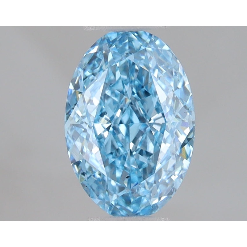 1.07 Ct Oval Lab Diamond  Fancy Vivid Blue  VS2   IGI