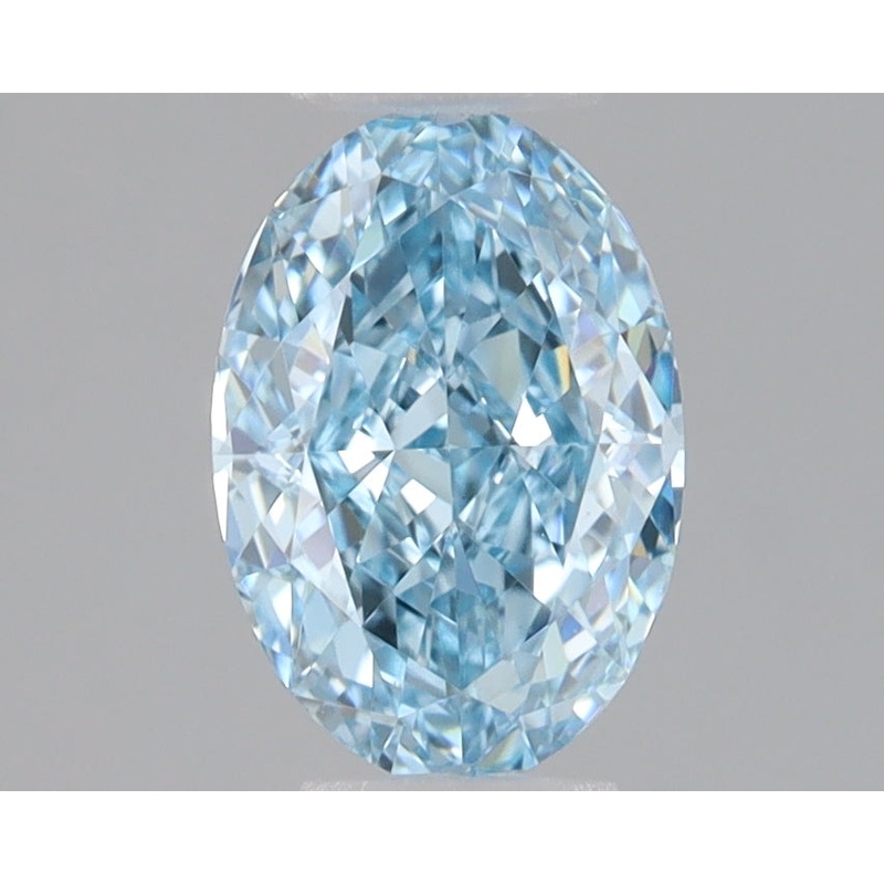 1.07 Ct Oval Lab Diamond  Fancy Vivid Blue  VVS2   IGI