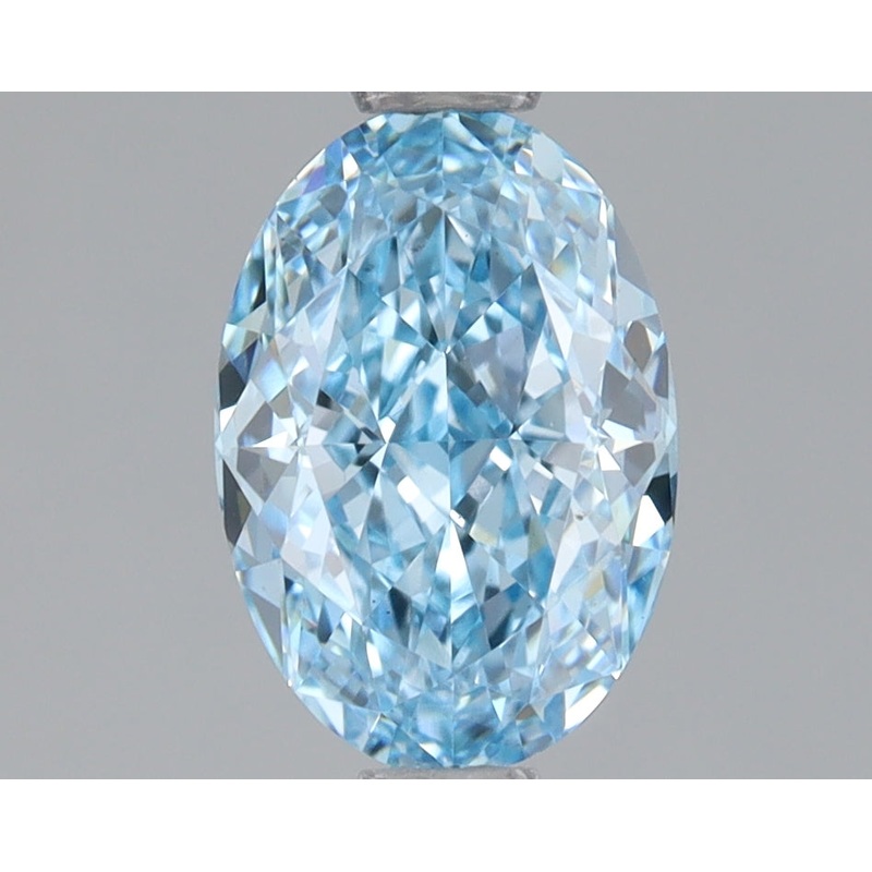 1.09 Ct Oval Lab Diamond  Fancy Vivid Blue  VS1   IGI