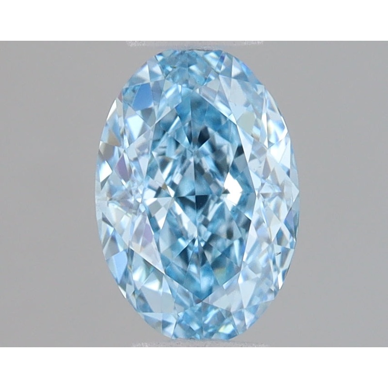 1.09 Ct Oval Lab Diamond  Fancy Vivid Blue  VS2   IGI