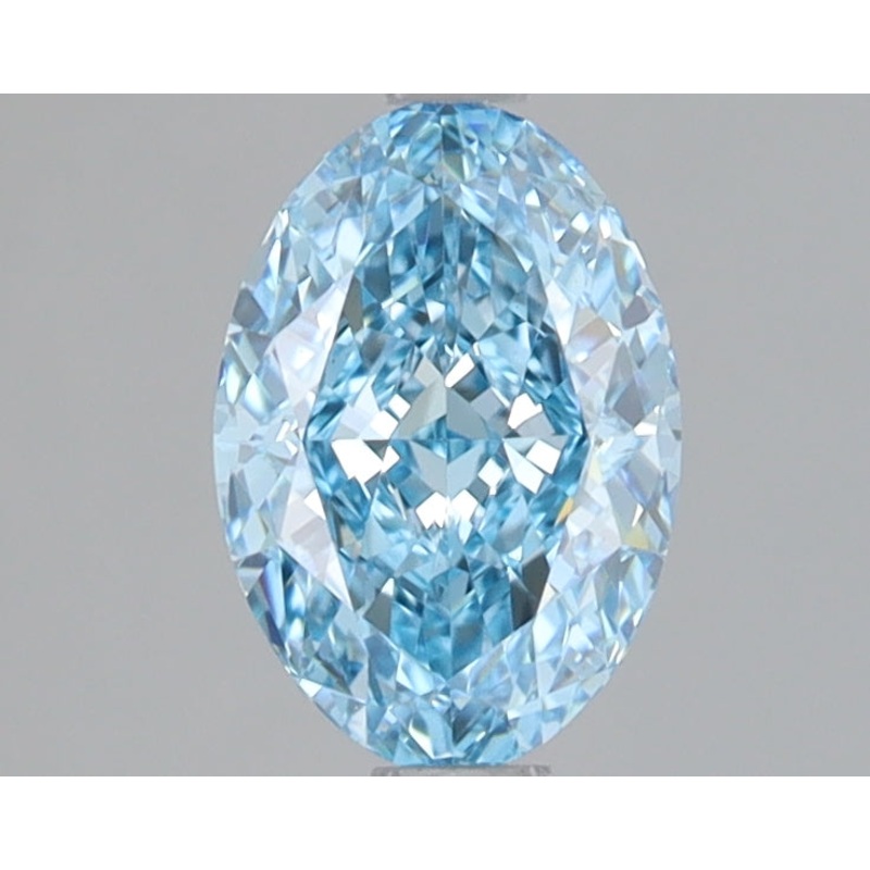1.09 Ct Oval Lab Diamond  Fancy Vivid Blue  VVS2   IGI