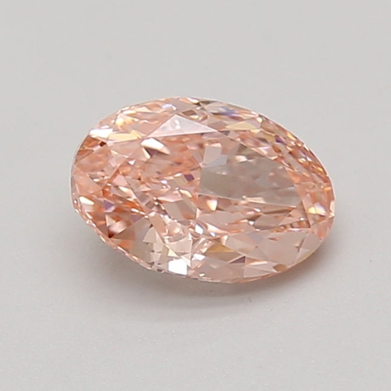 1.09 Ct Oval Lab Diamond  Fancy Vivid Pink  VS1   IGI