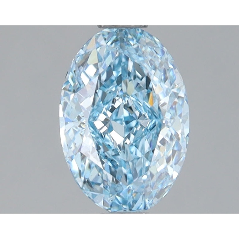 1.12 Ct Oval Lab Diamond  Fancy Vivid Blue  VS2   IGI