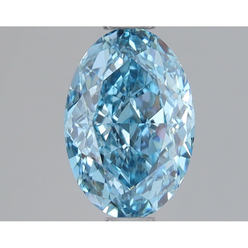 1.13 Ct Oval Lab Diamond  Fancy Vivid Blue  VS1   IGI