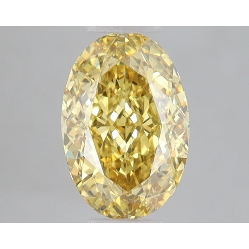 1.15 Ct Oval Lab Diamond  Fancy Vivid Yellow  VS1   IGI