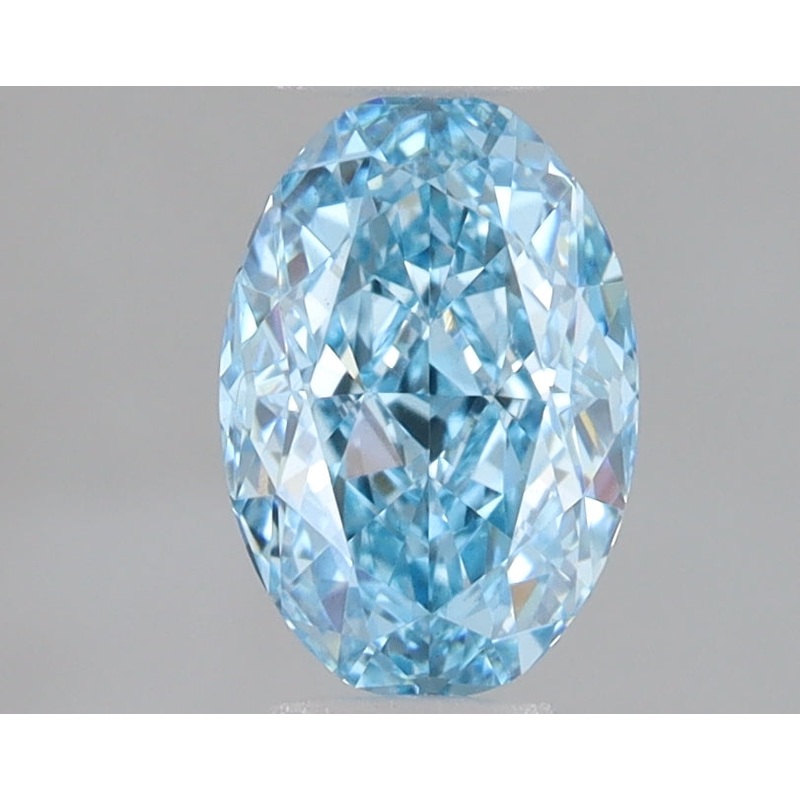 1 Ct Oval Lab Diamond  Fancy Vivid Blue  VVS2   IGI