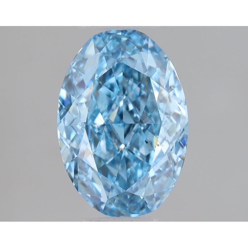 1.16 Ct Oval Lab Diamond  Fancy Vivid Blue  VS2   IGI