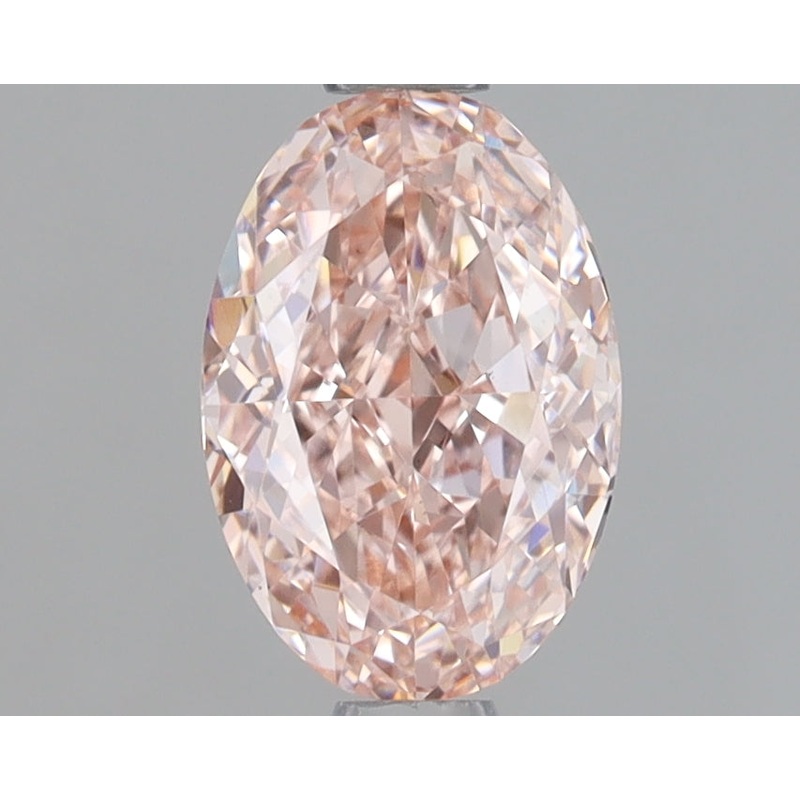 1.18 Ct Oval Lab Diamond  Fancy Intense Pink  VS1   IGI
