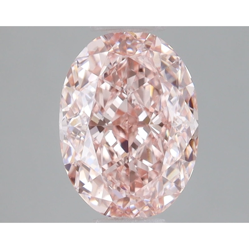 1.32 Ct Oval Lab Diamond  Fancy Intense Pink  VS1   IGI