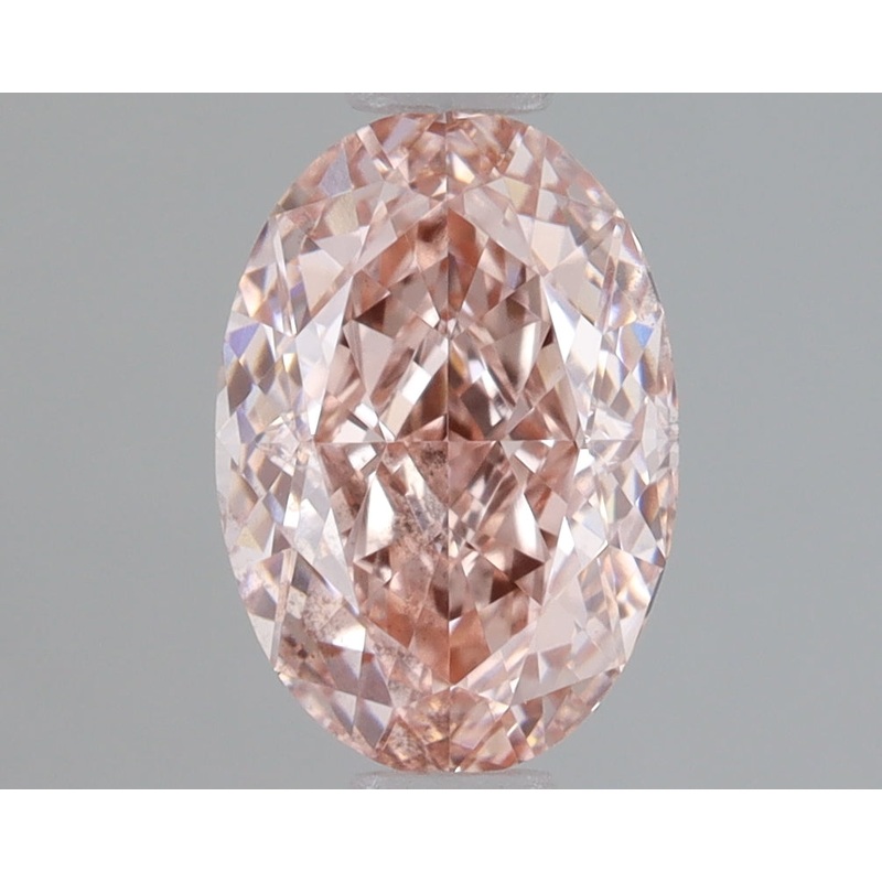 1.39 Ct Oval Lab Diamond  Fancy Vivid Pink  VS2   IGI