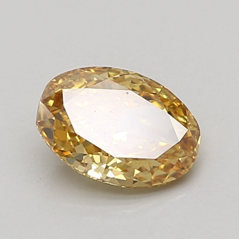 1.41 Ct Oval Lab Diamond  Fancy Vivid Yellow  VS1   IGI