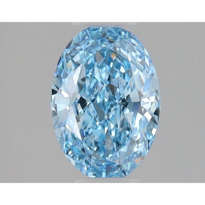 1.43 Ct Oval Lab Diamond  Fancy Vivid Blue  VS2   IGI