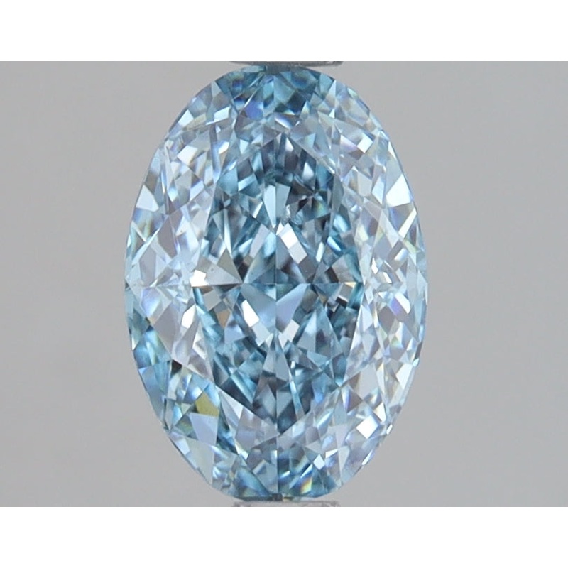 1.45 Ct Oval Lab Diamond  Fancy Vivid Blue  VS1   IGI