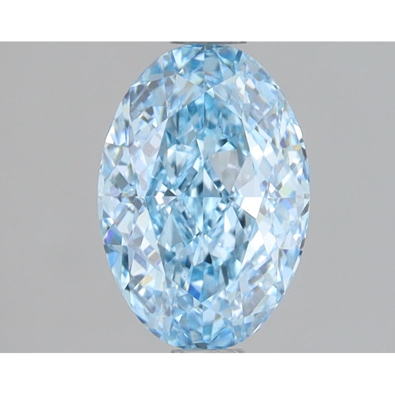 1.48 Ct Oval Lab Diamond  Fancy Vivid Blue  VS1   IGI