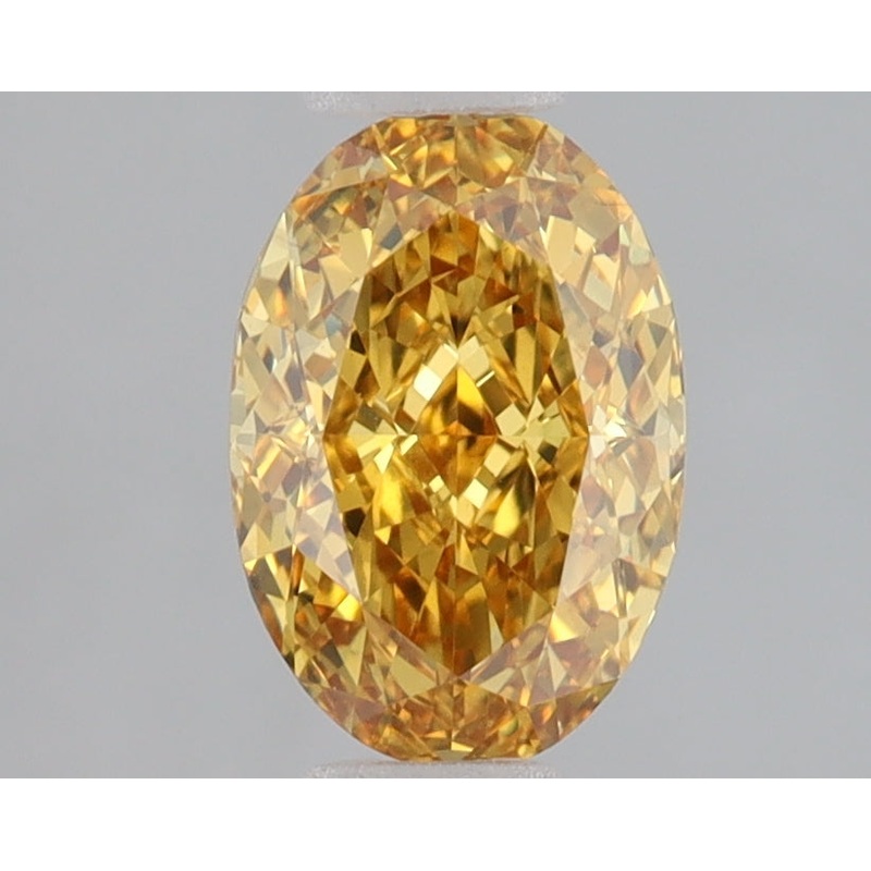 1.48 Ct Oval Lab Diamond  Fancy Vivid Yellow  VS1   IGI