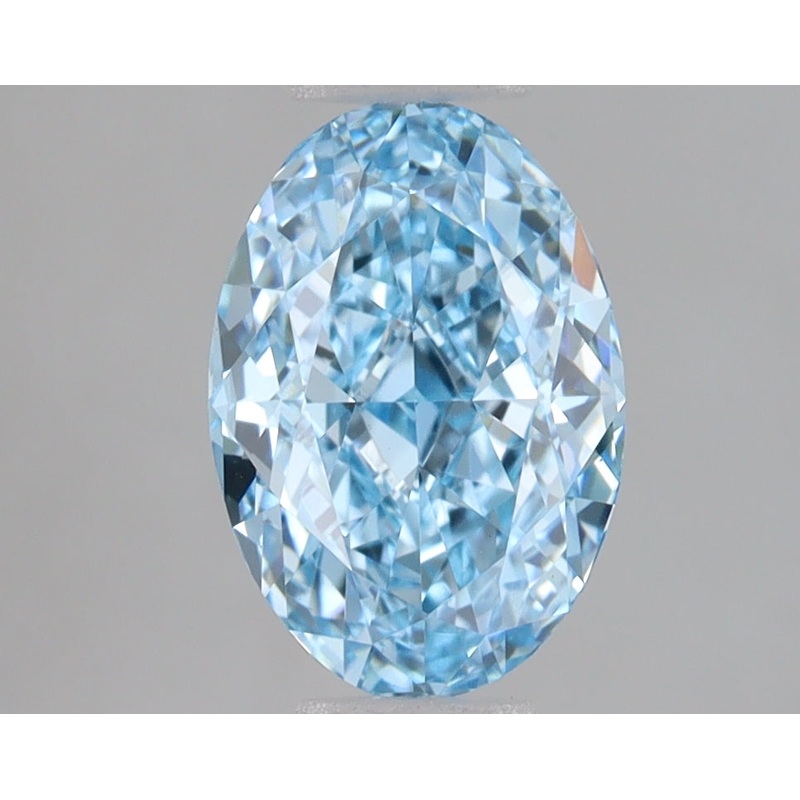1.5 Ct Oval Lab Diamond  Fancy Vivid Blue  VVS2   IGI