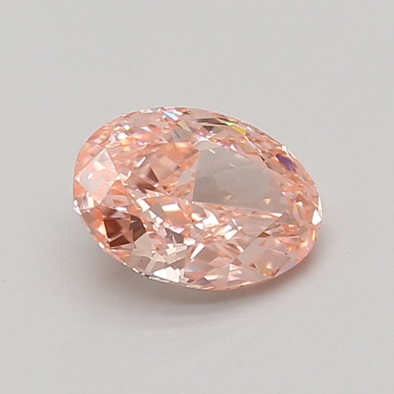 1.5 Ct Oval Lab Diamond  Fancy Vivid Pink  VS1   IGI
