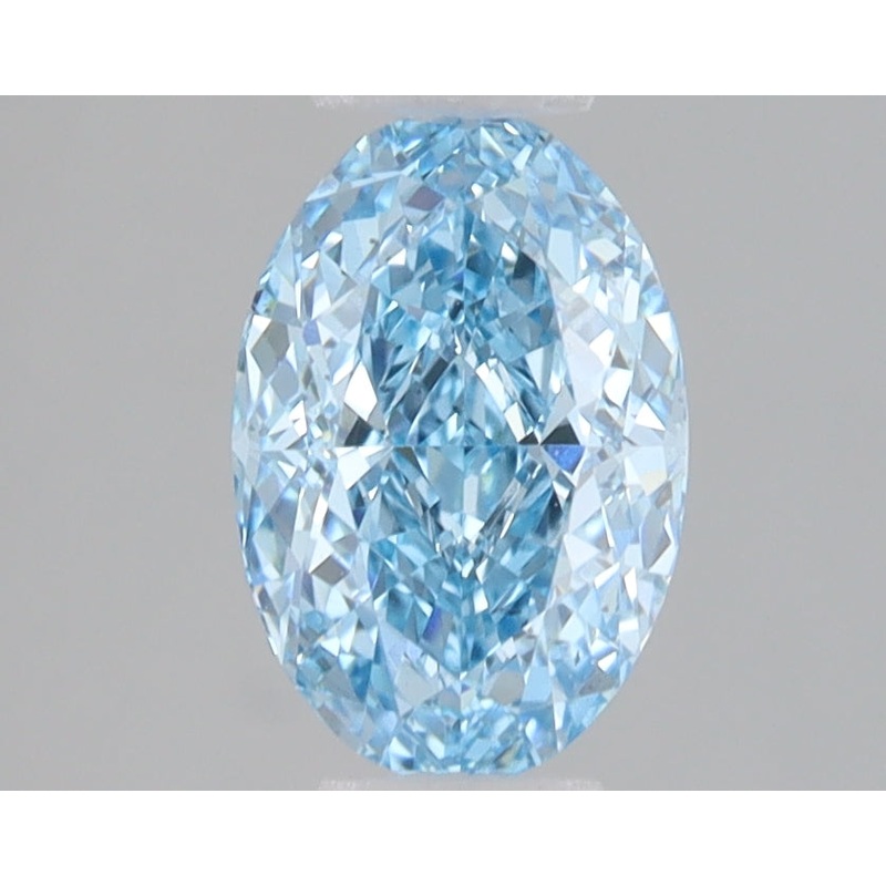 1.51 Ct Oval Lab Diamond  Fancy Vivid Blue  VS2   IGI