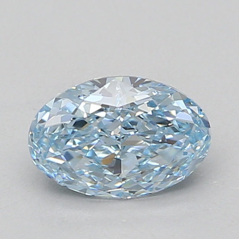 1.52 Ct Oval Lab Diamond  Fancy Vivid Blue  VS1   IGI