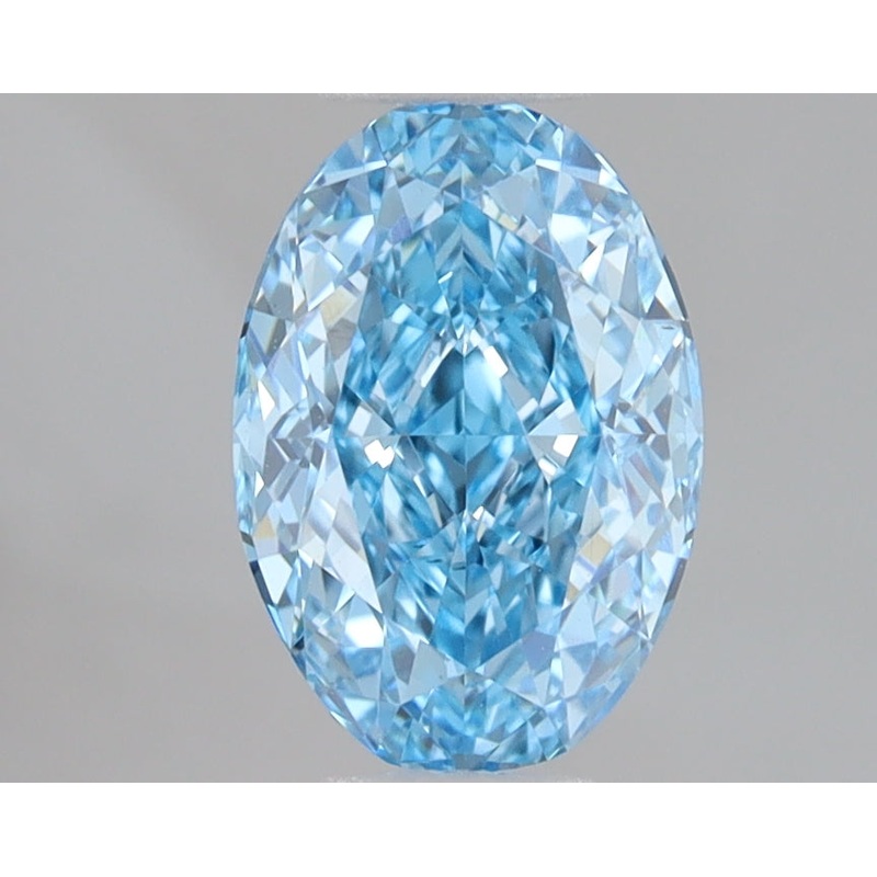 1.52 Ct Oval Lab Diamond  Fancy Vivid Blue  VVS2   IGI