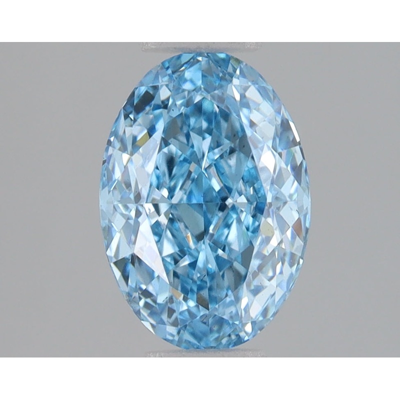 1.53 Ct Oval Lab Diamond  Fancy Vivid Blue  VS2   IGI